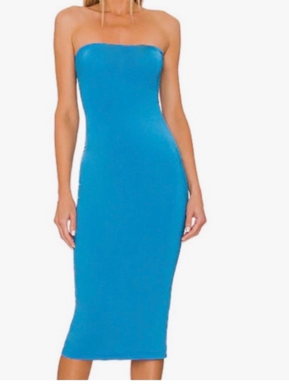 Blue Susan Monaco pencil dress